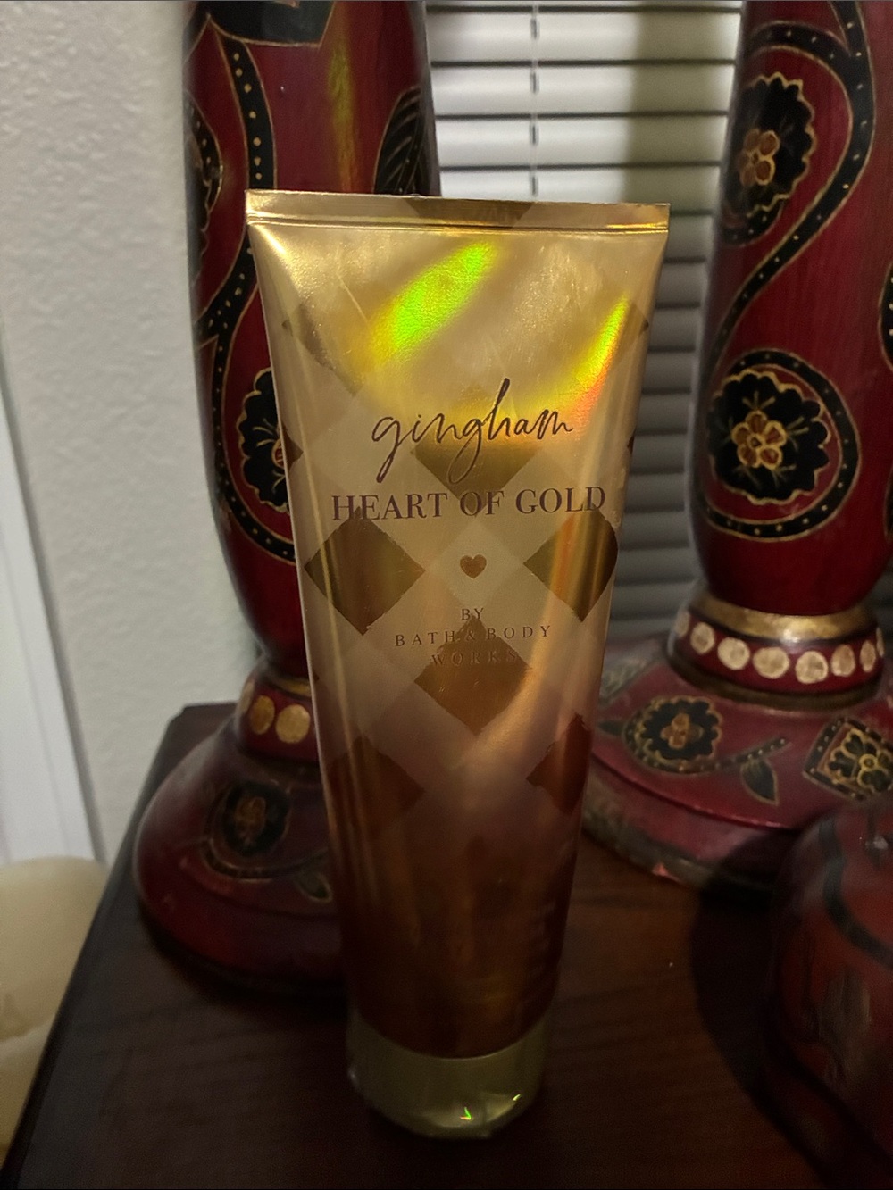 Bath & Body Works Gingham Heart of Gold Body Lotion - Gold